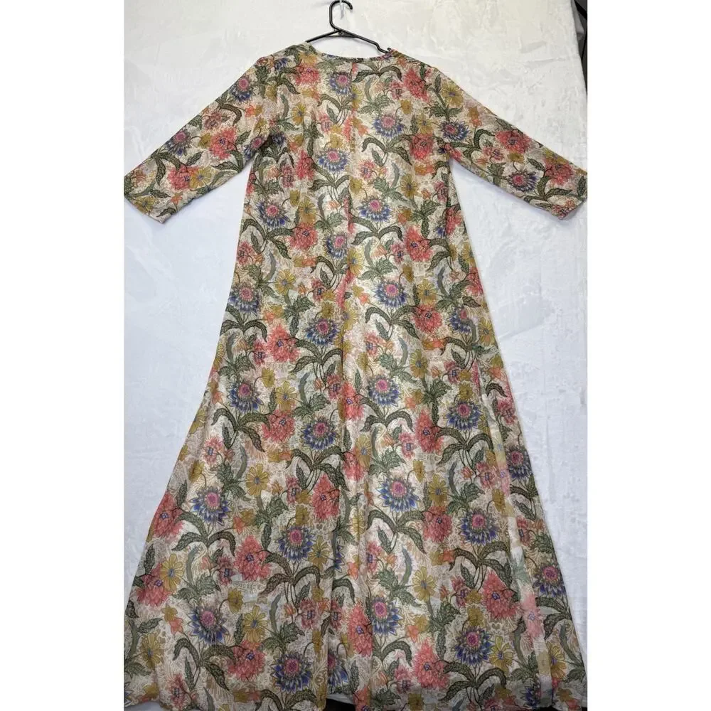 Show Me Your MuMu Floral Print Bloomtastic Karmyn Cape Kimono Duster Sz S USA - Picture 4 of 8